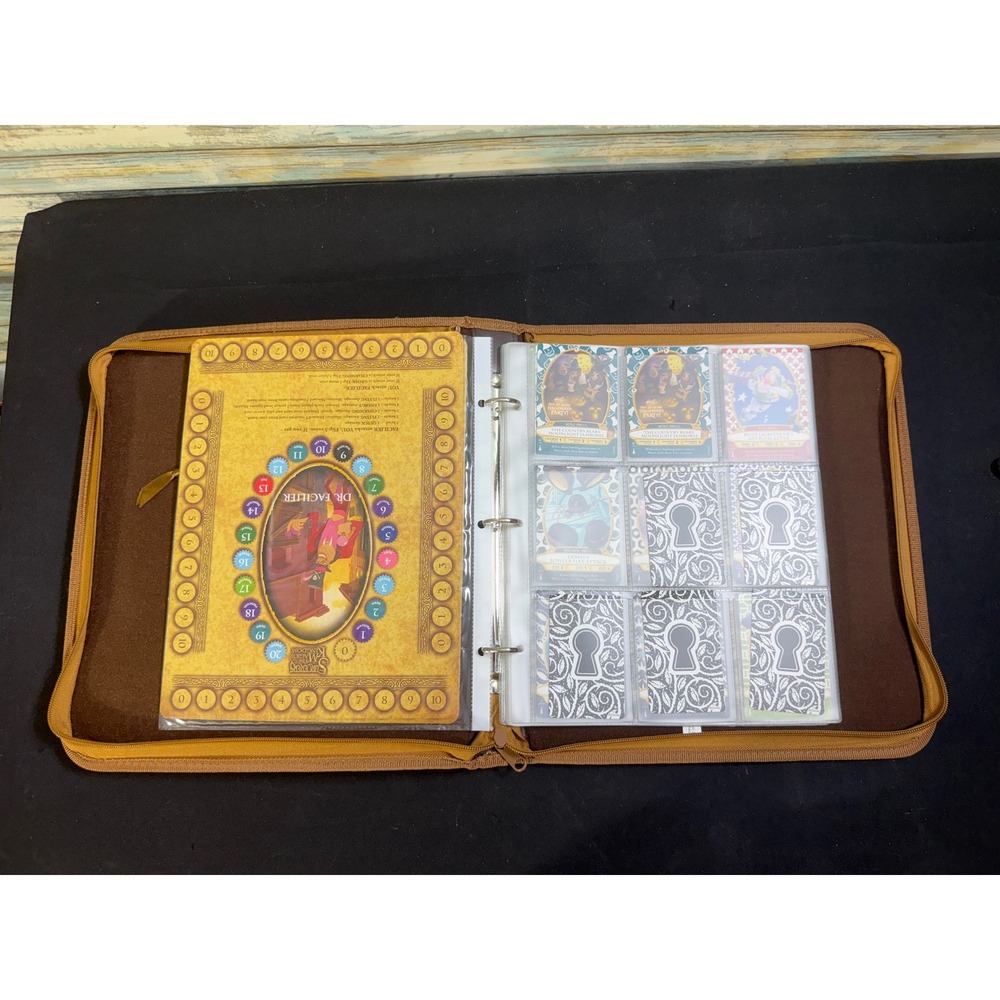 Disney Sorcerers of the Magic Kingdom Spell Card Binder WDW Full Set 1-60 Extras